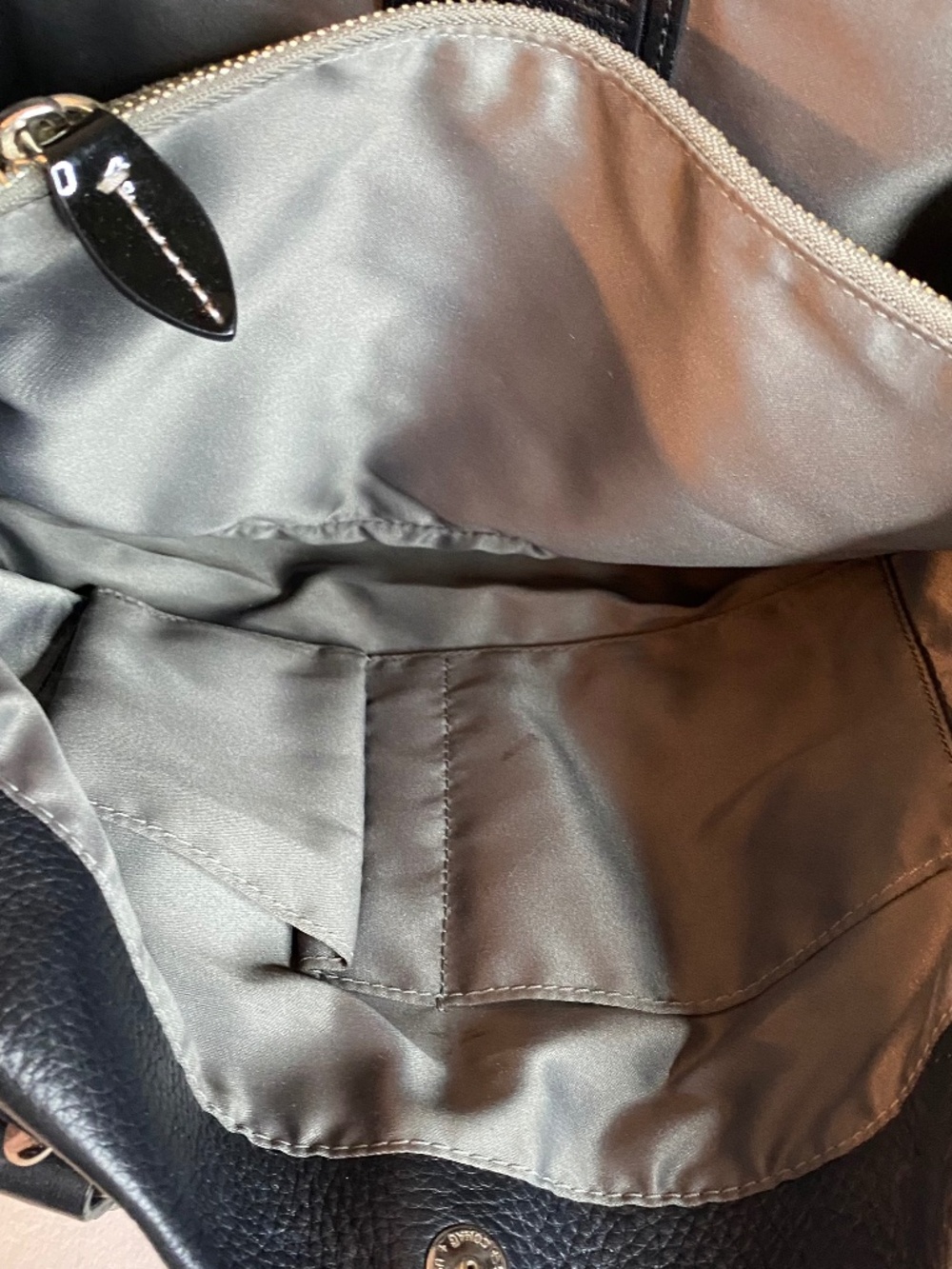 Vintage Coach Logo Black & Gray Satchel - Picture 6 of 8